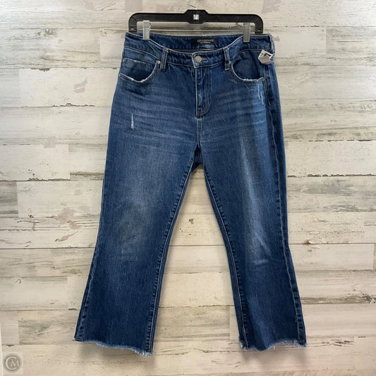 Jeans Cropped By Liverpool In Blue Denim, Size: 8