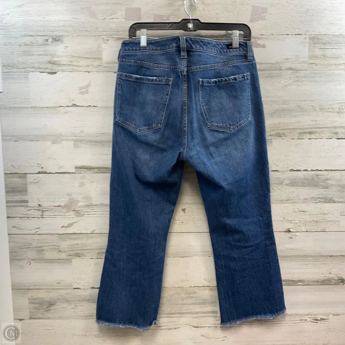 Jeans Cropped By Liverpool In Blue Denim, Size: 8