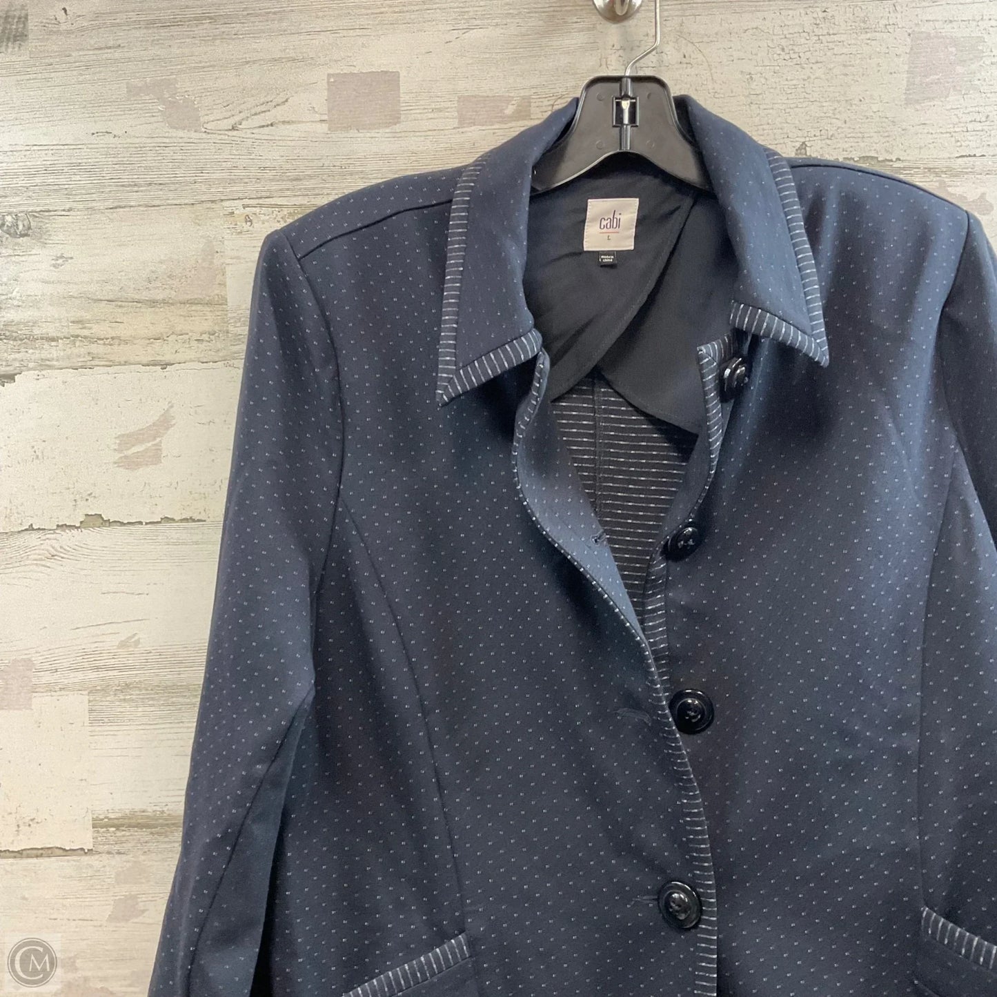 Jacket Other By Cabi In Blue, Size: L