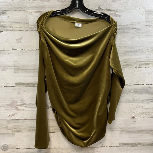 Blouse Long Sleeve By Abercrombie And Fitch In Green, Size: Xl