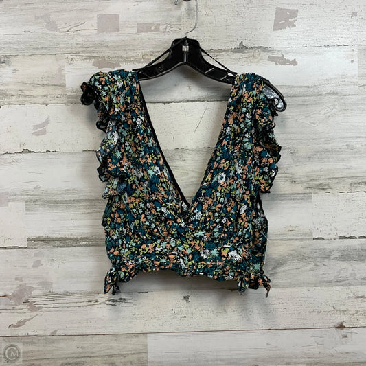 Top Sleeveless By Free People In Black & Blue, Size: L