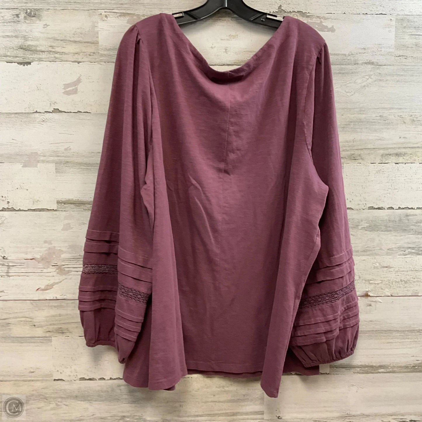 Top Long Sleeve By Lane Bryant In Purple, Size: 4x
