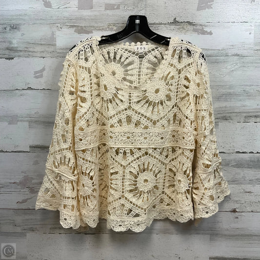 Sweater By Pol In Cream, Size: Osfm