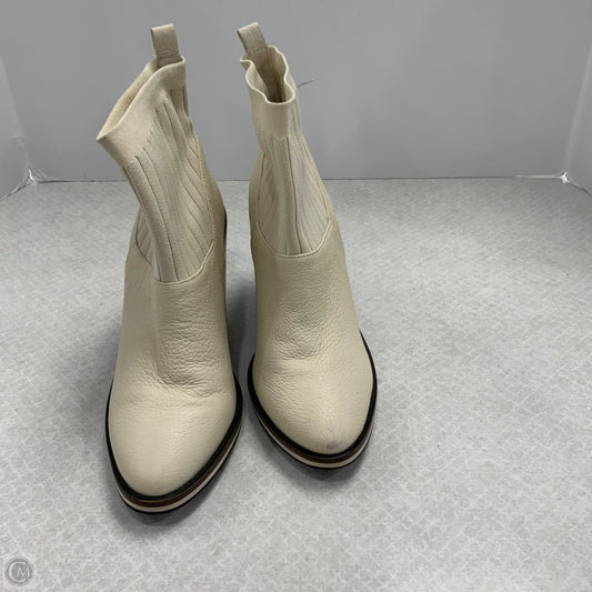 Boots Ankle Heels By Kelsi Dagger In Cream, Size: 8