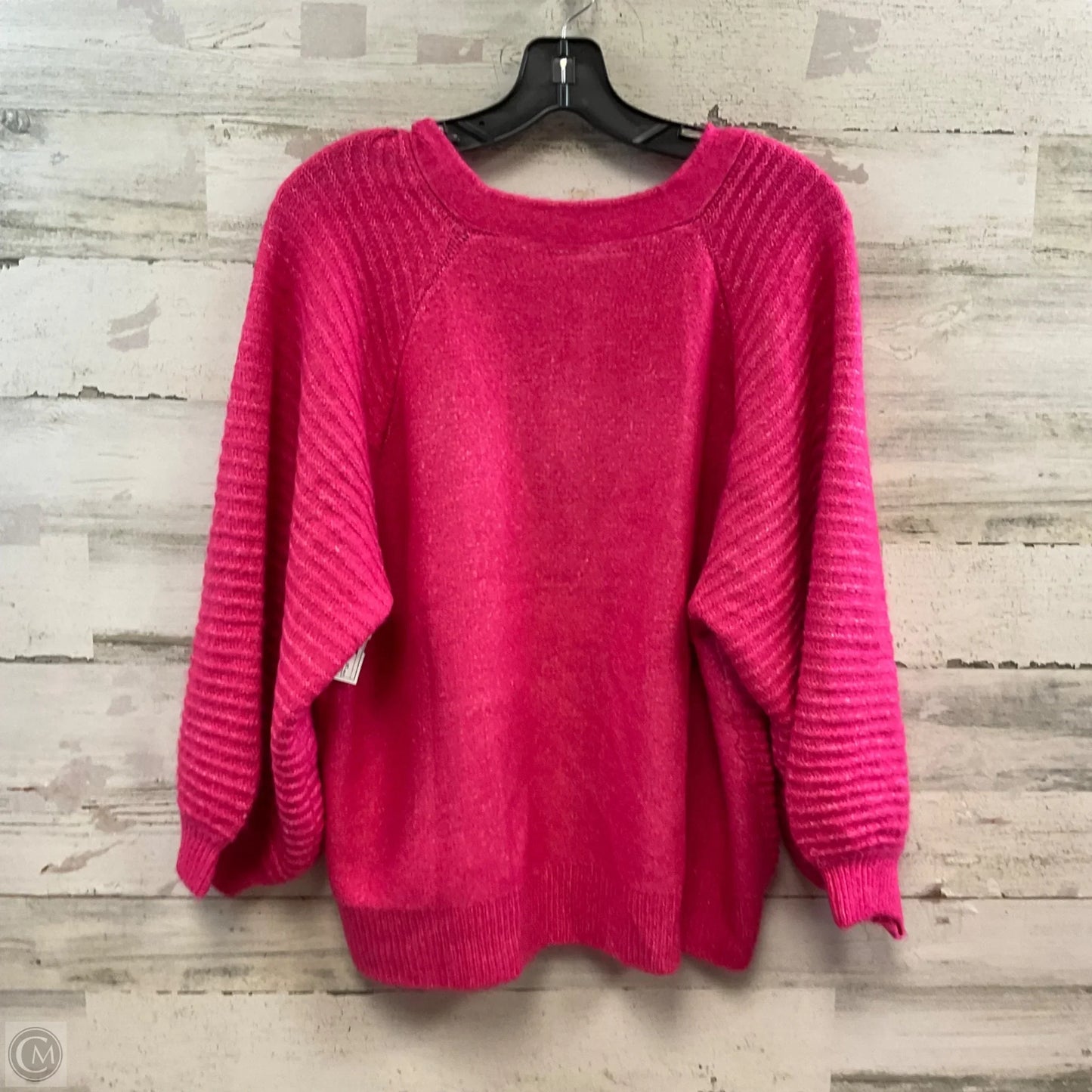 Sweater Cardigan By Lane Bryant In Pink, Size: 1x