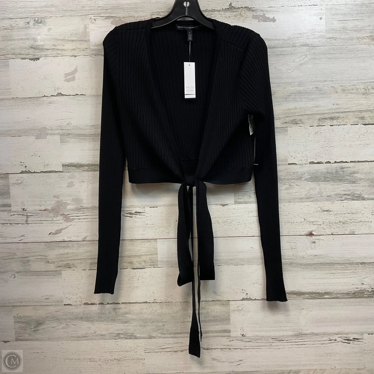 Top Long Sleeve By White House Black Market In Black, Size: L