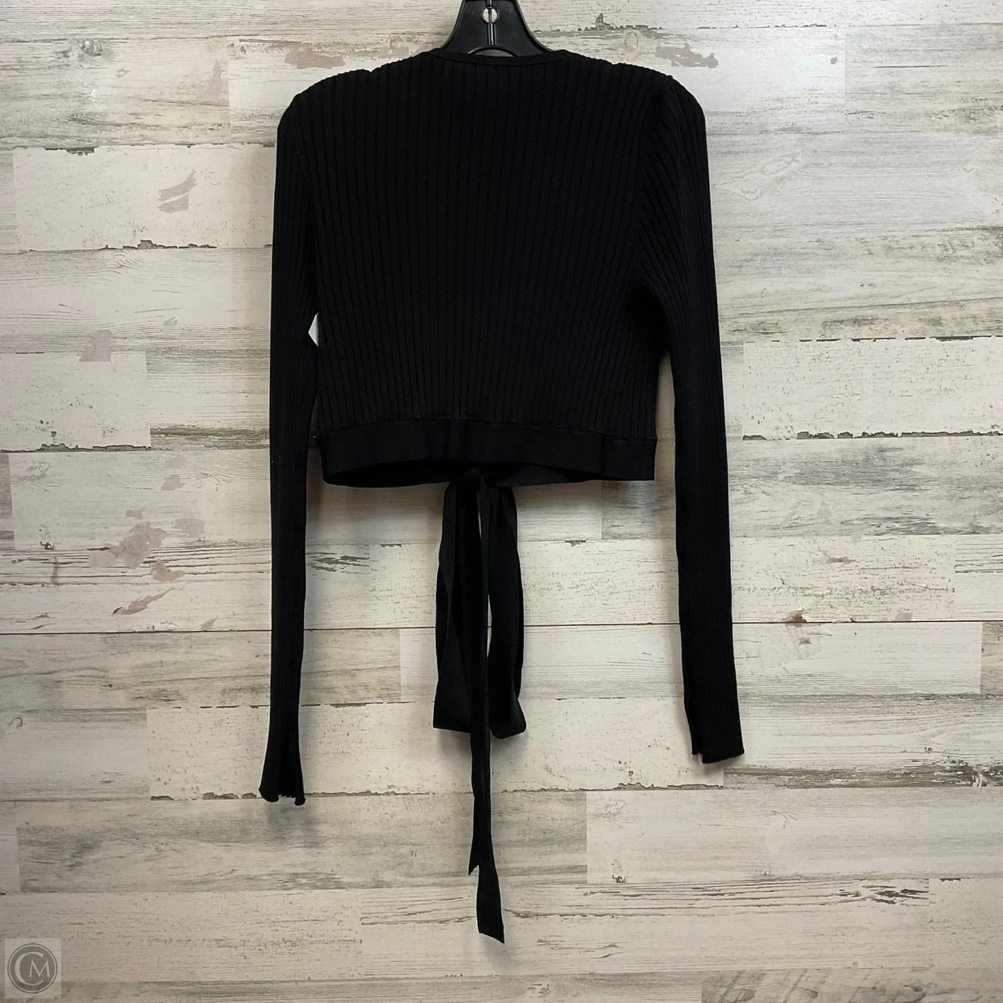 Top Long Sleeve By White House Black Market In Black, Size: L