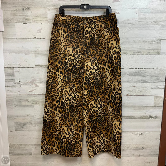 Jeans Wide Leg By Cider In Animal Print, Size: Xl