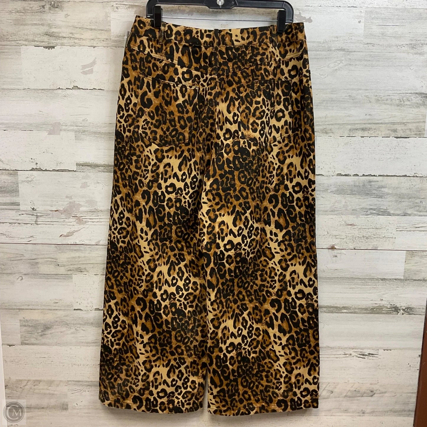 Jeans Wide Leg By Cider In Animal Print, Size: Xl