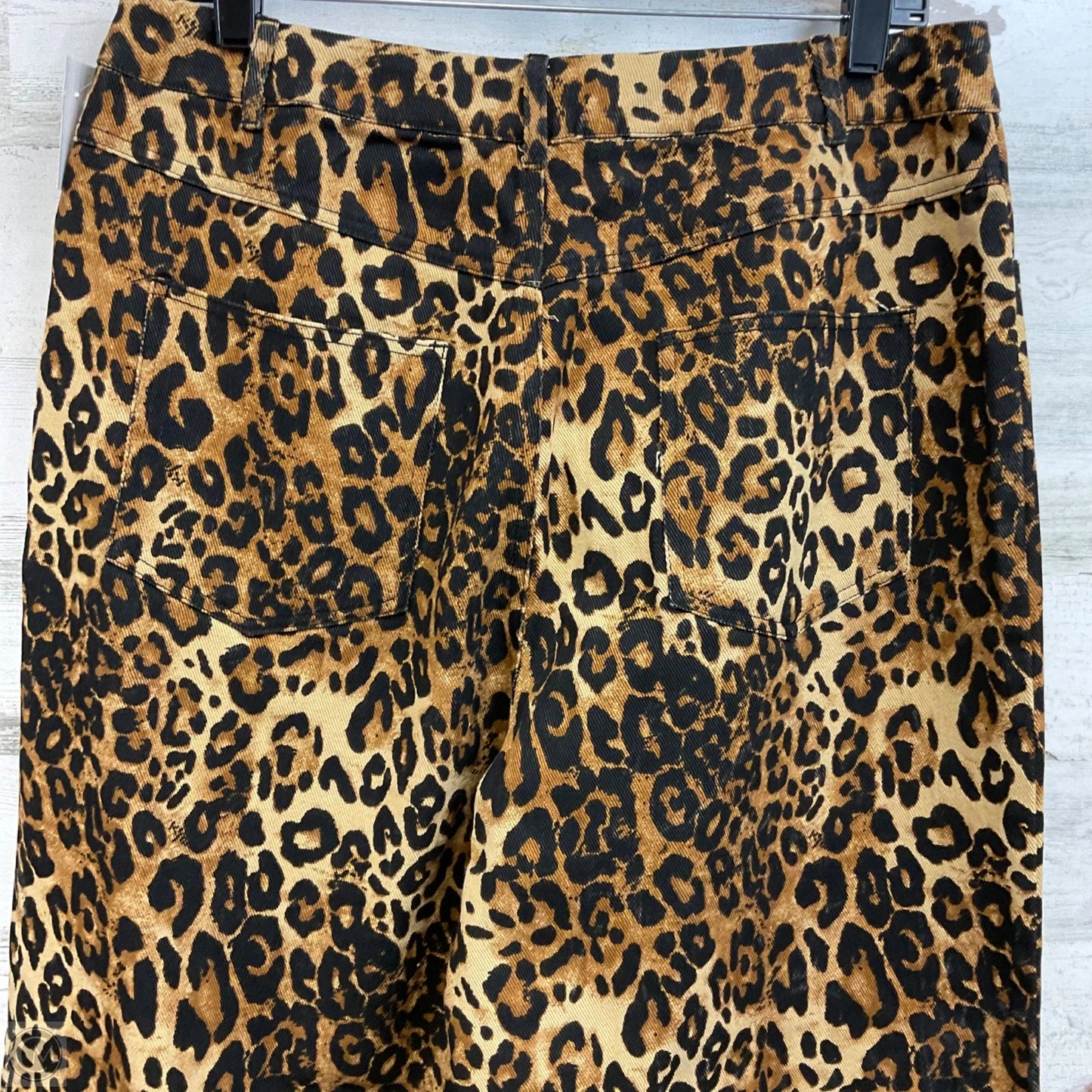 Jeans Wide Leg By Cider In Animal Print, Size: Xl