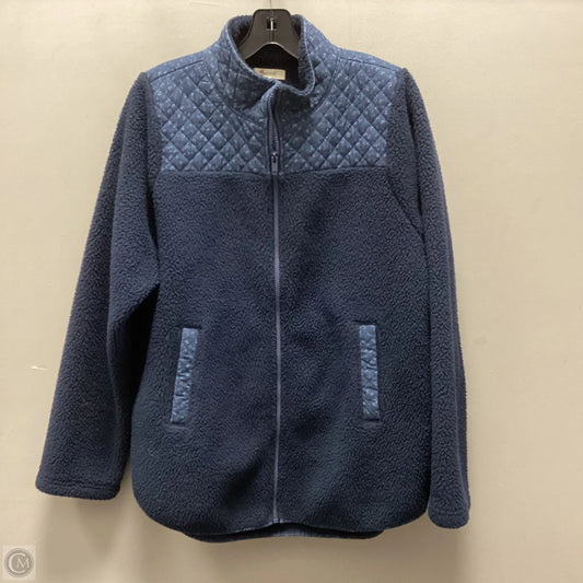 Jacket Fleece By Madewell In Blue, Size: L