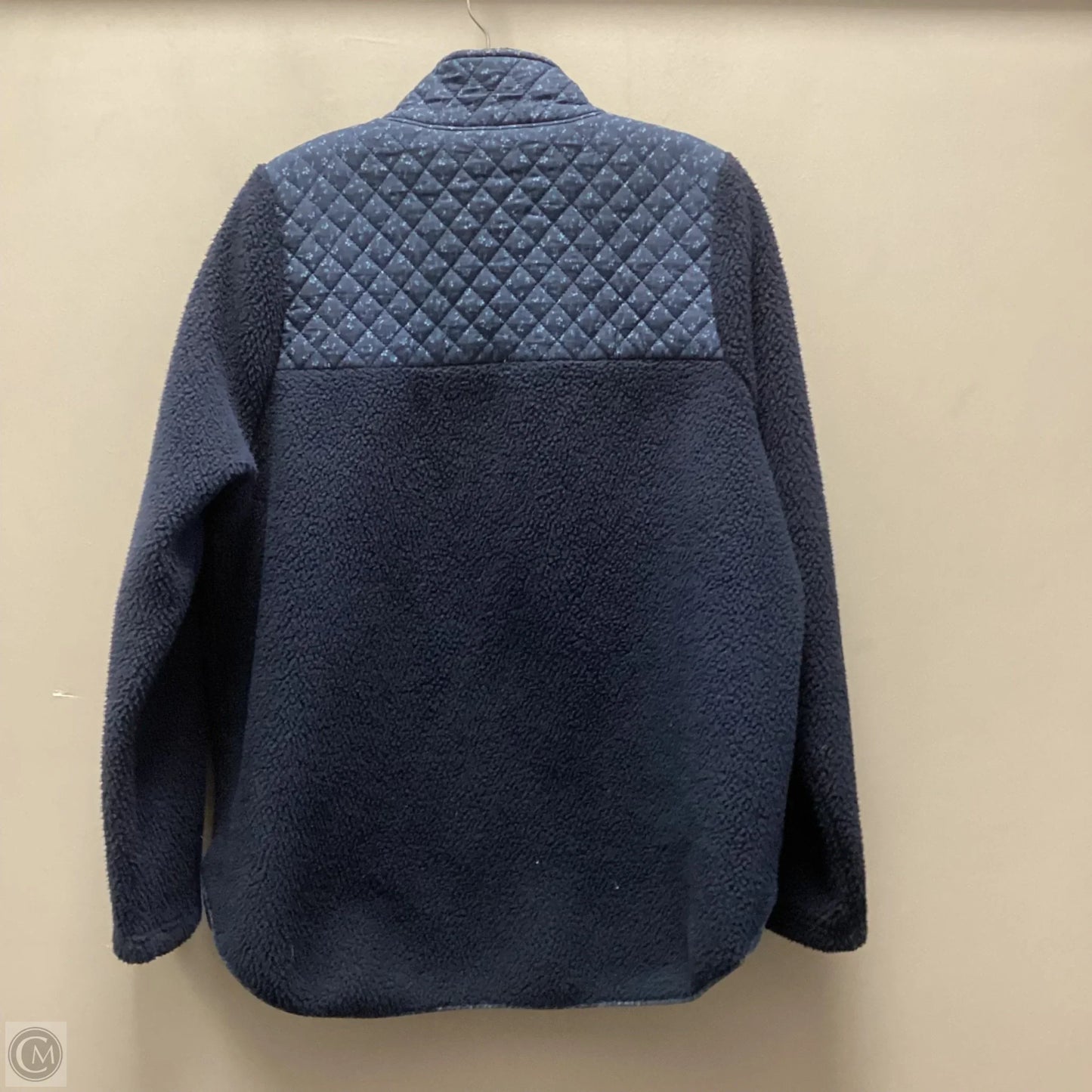 Jacket Fleece By Madewell In Blue, Size: L