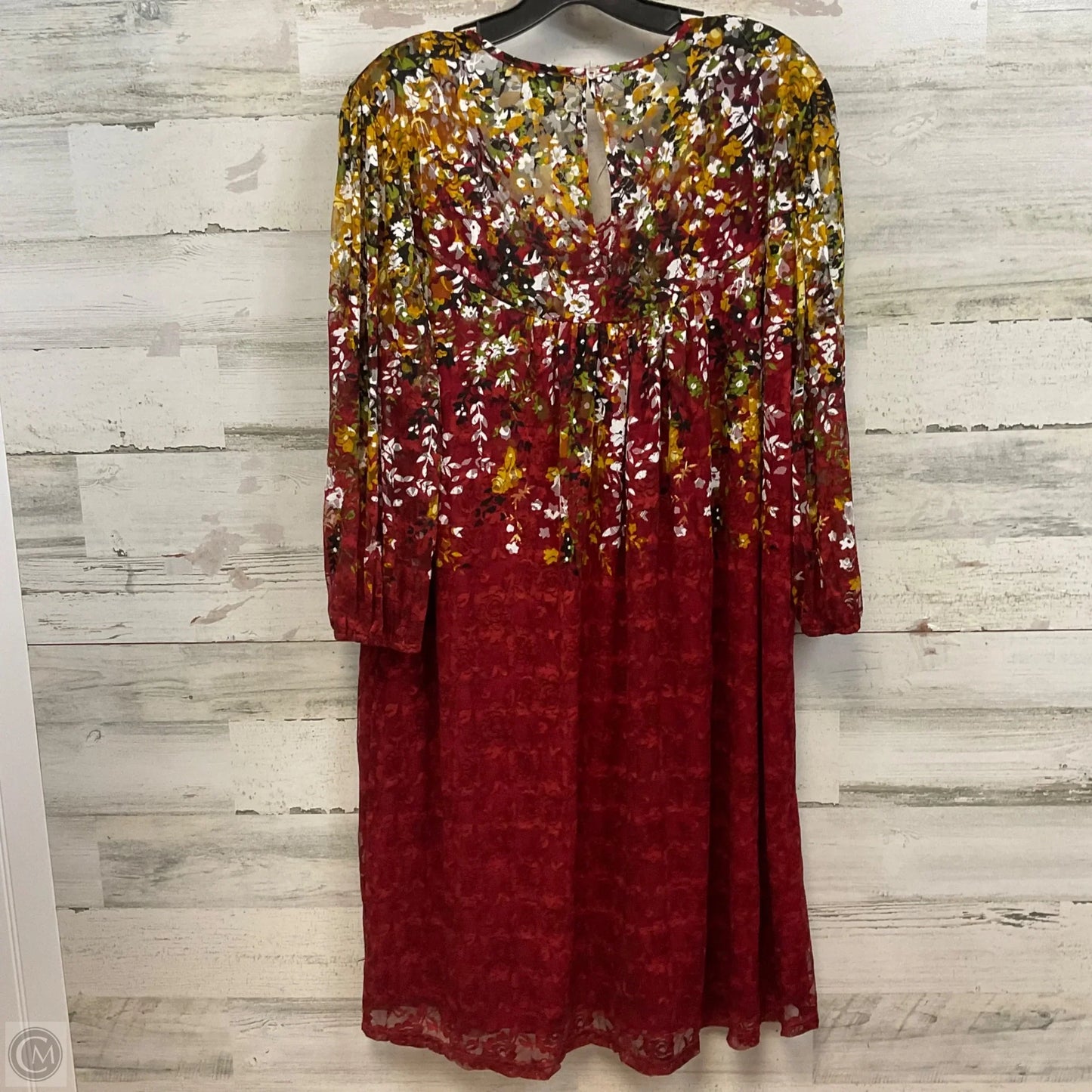 Dress Casual Short By Suzanne Betro In Red, Size: 1x