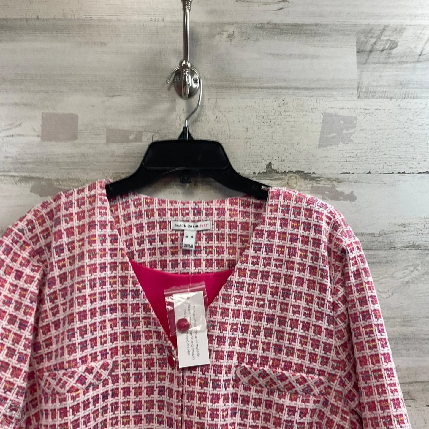 Dress Casual Short By Isaac Mizrahi Live Qvc In Pink, Size: Xl