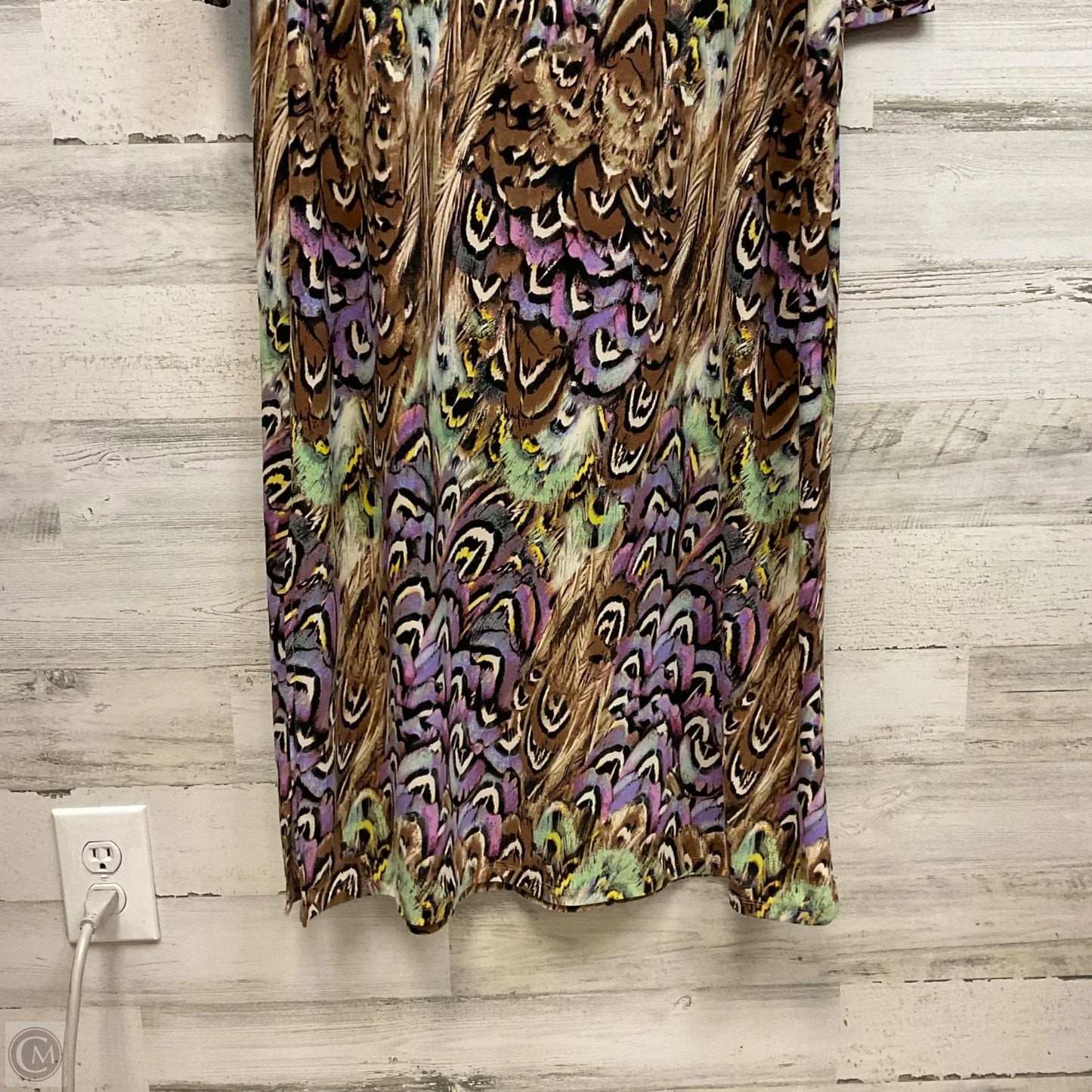 Dress Casual Maxi By Attitudes by Renee In Tan, Size: L