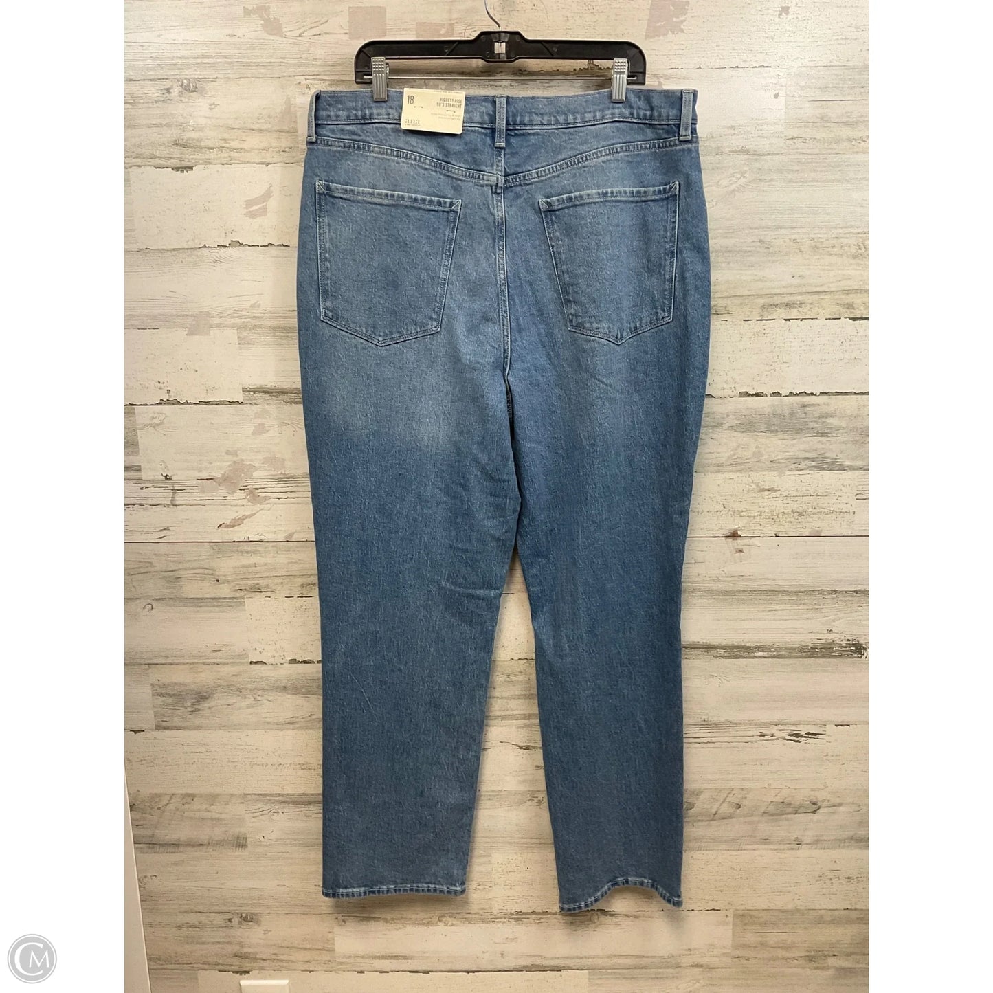 Jeans Straight By Ana In Blue Denim, Size: 18