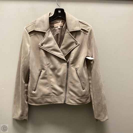 Jacket Moto By Philosophy In Brown, Size: M