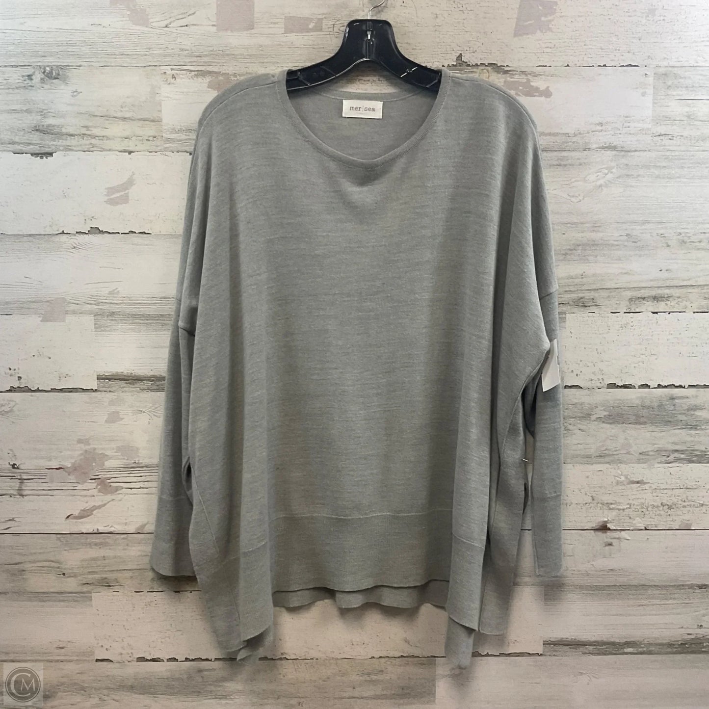 Sweater By Mer Sea In Grey, Size: Osfm