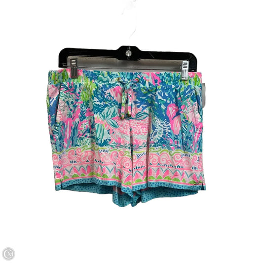 Shorts Designer By Lilly Pulitzer In Blue & Pink, Size: M