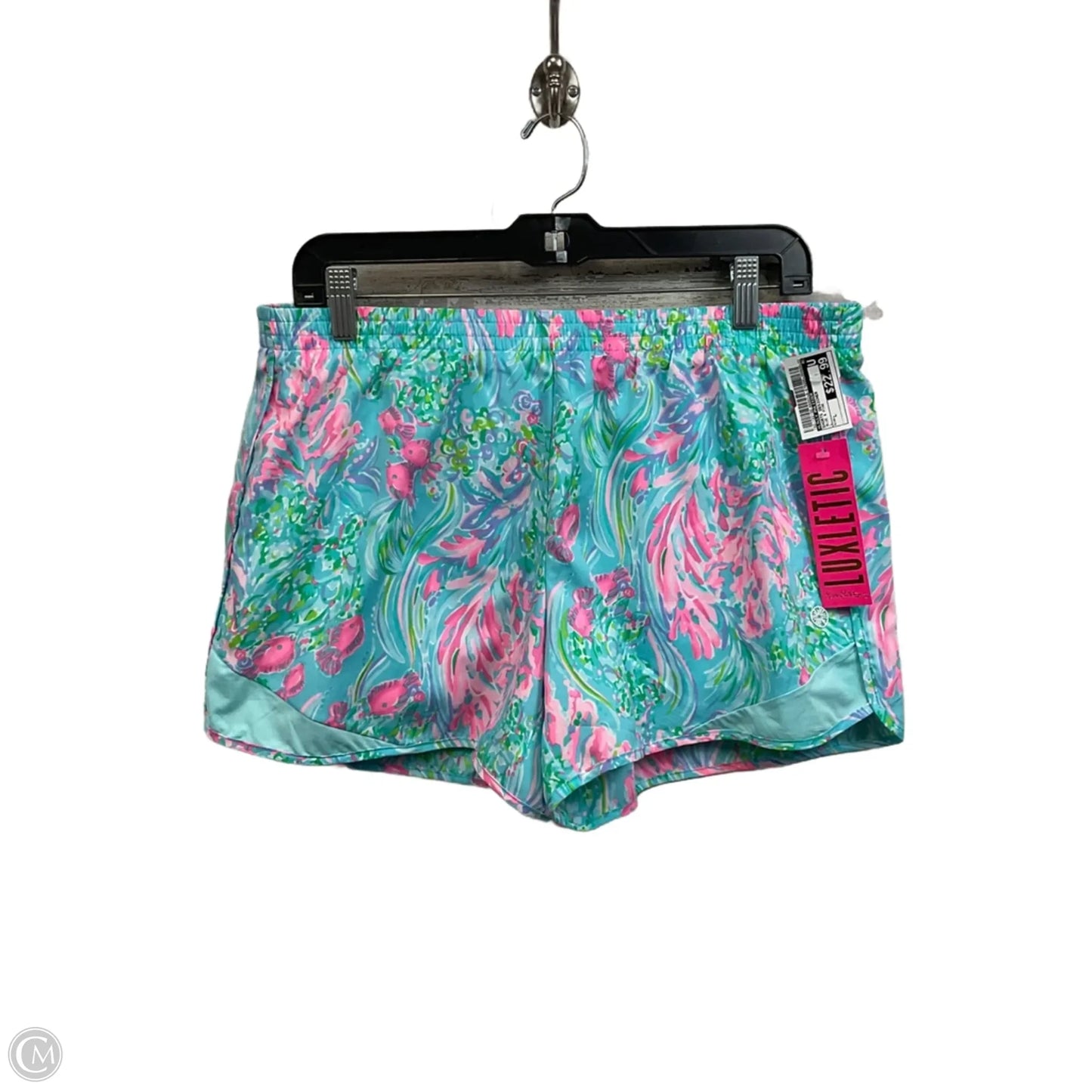Shorts Designer By Lilly Pulitzer In Blue & Pink, Size: L