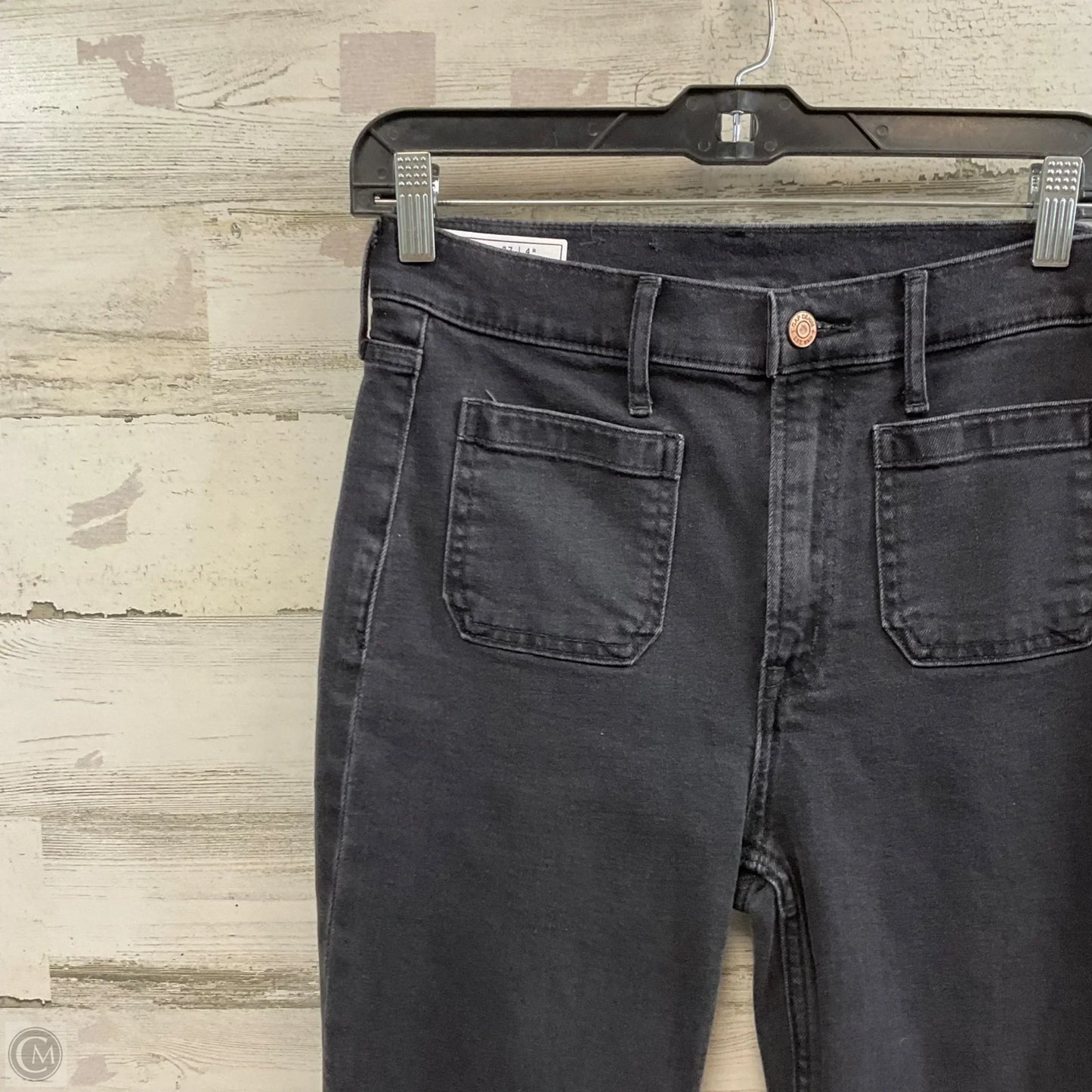 Jeans Flared By Gap In Black Denim, Size: 4