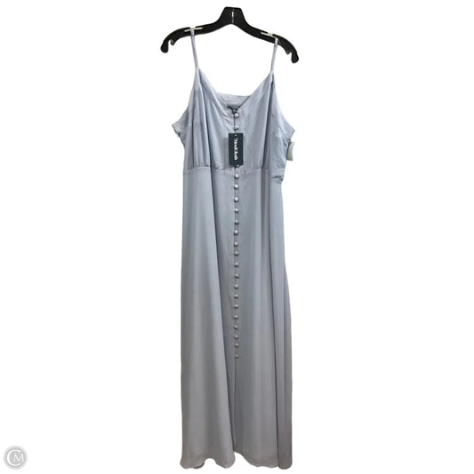 Dress Casual Maxi By Modcloth In Blue, Size: 2x