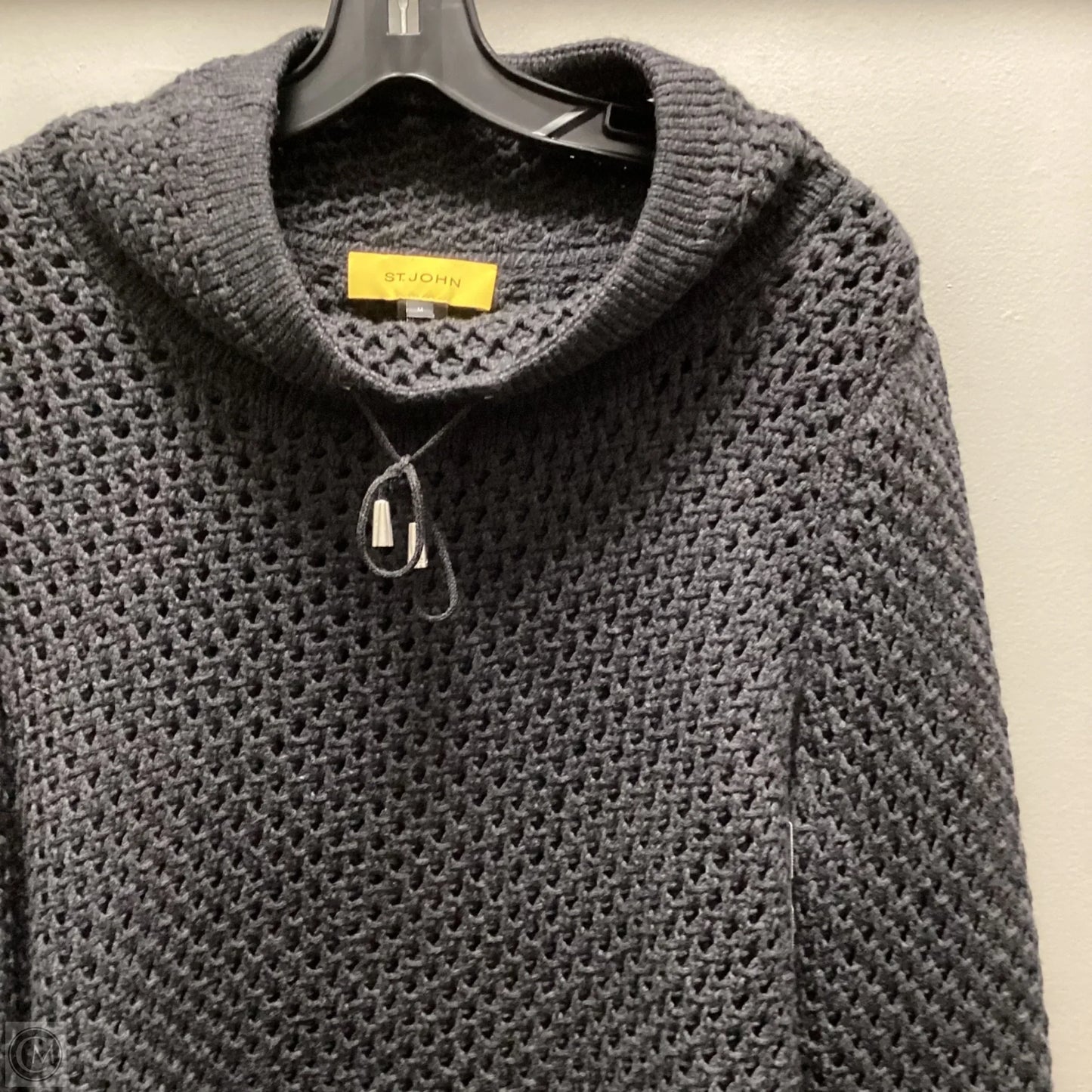 Sweater Luxury Designer By St John Collection In Grey, Size: M