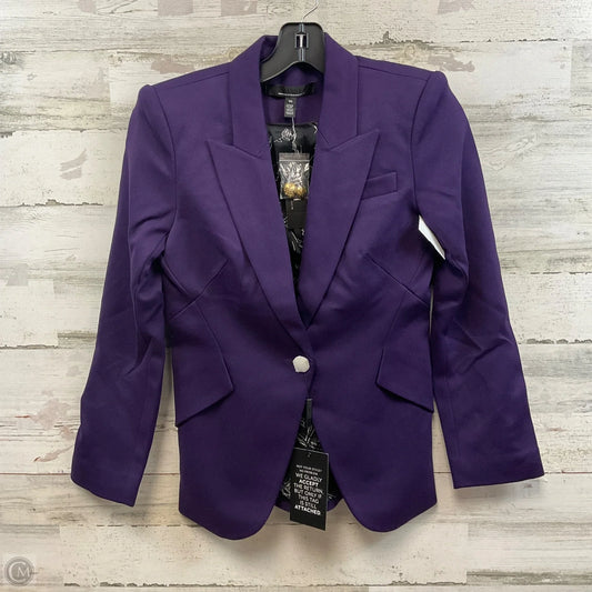 Blazer By White House Black Market In Purple, Size: Xxs