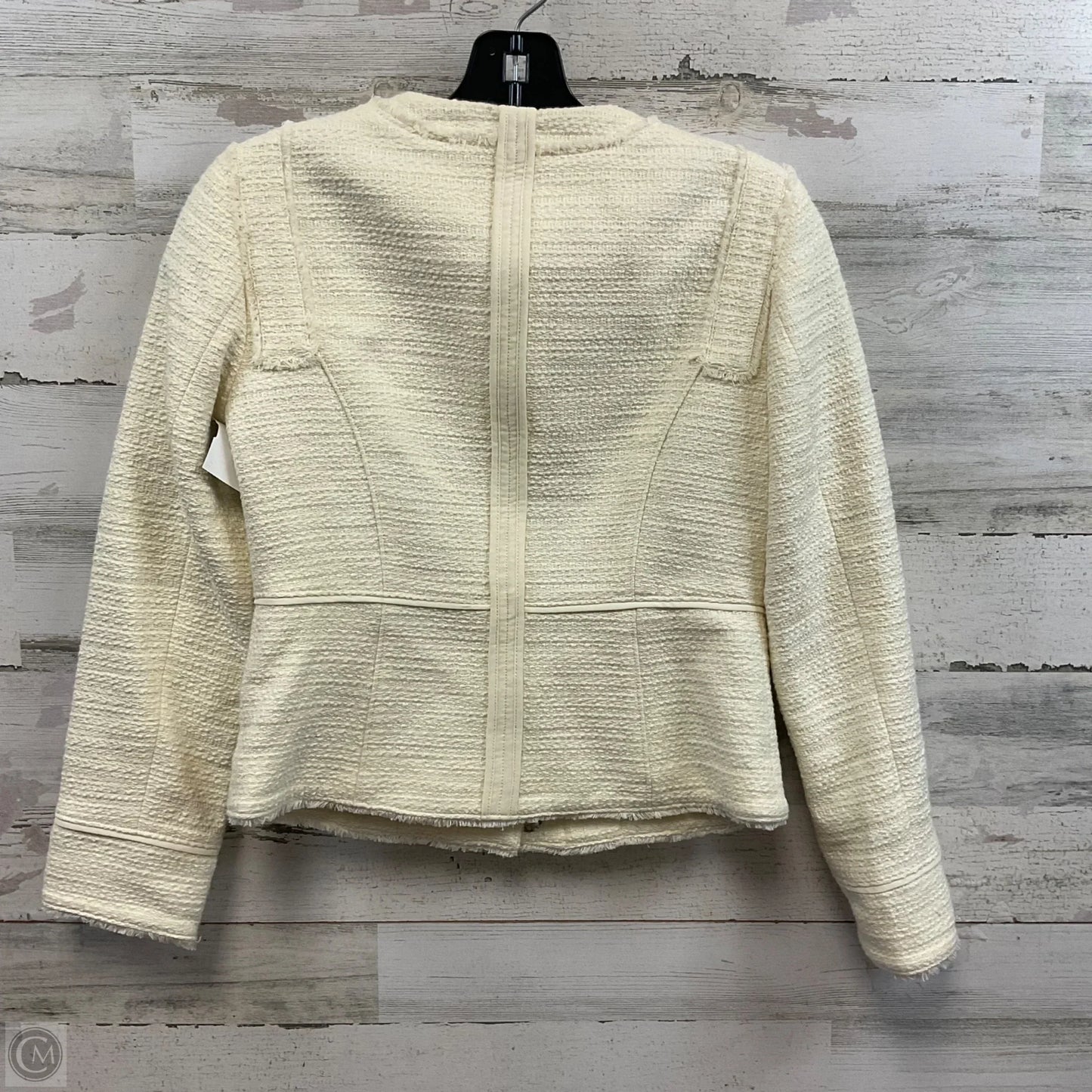 Jacket Other By White House Black Market In Cream, Size: Xxs