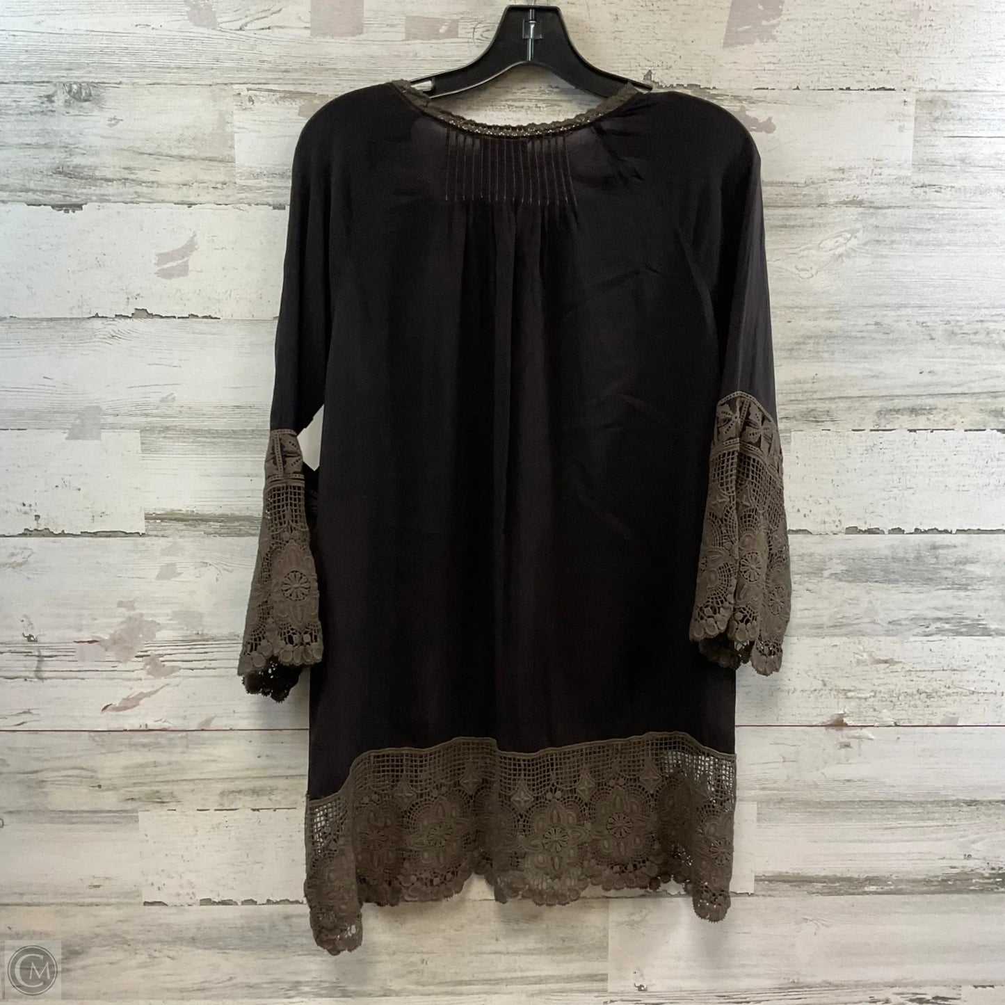 Tunic Long Sleeve By Johnny Was In Brown, Size: S