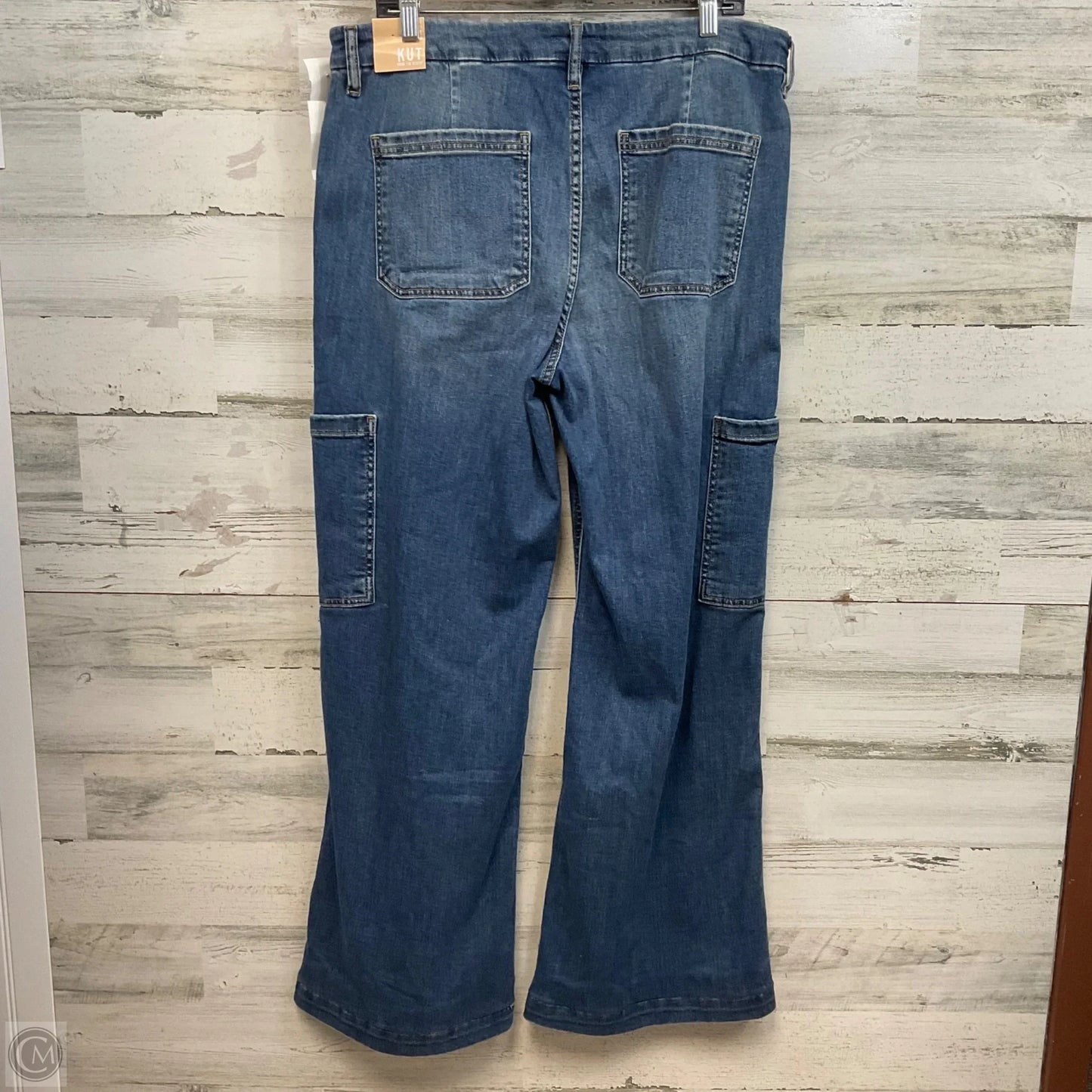 Jeans Wide Leg By Kut In Blue Denim, Size: 14