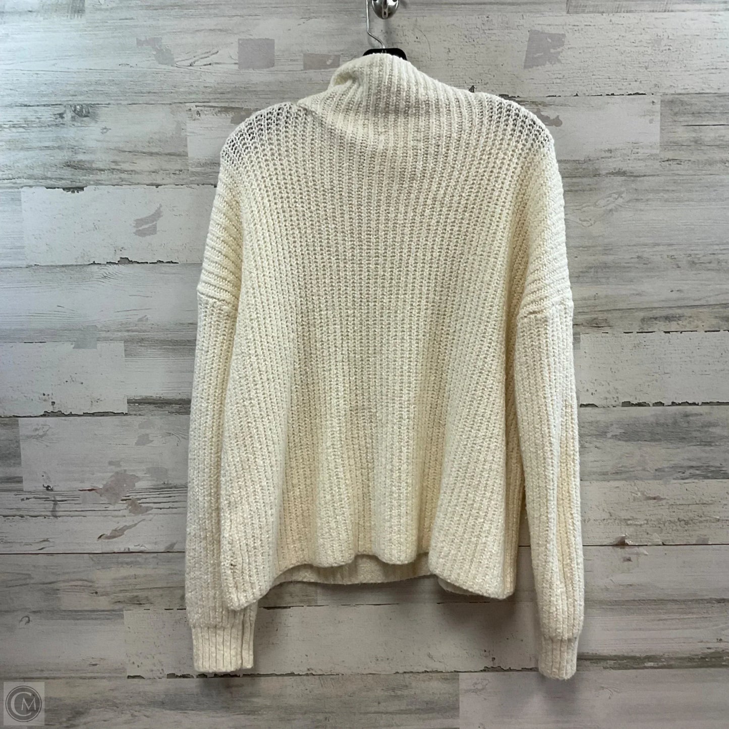 Sweater By Anthropologie In Cream, Size: M