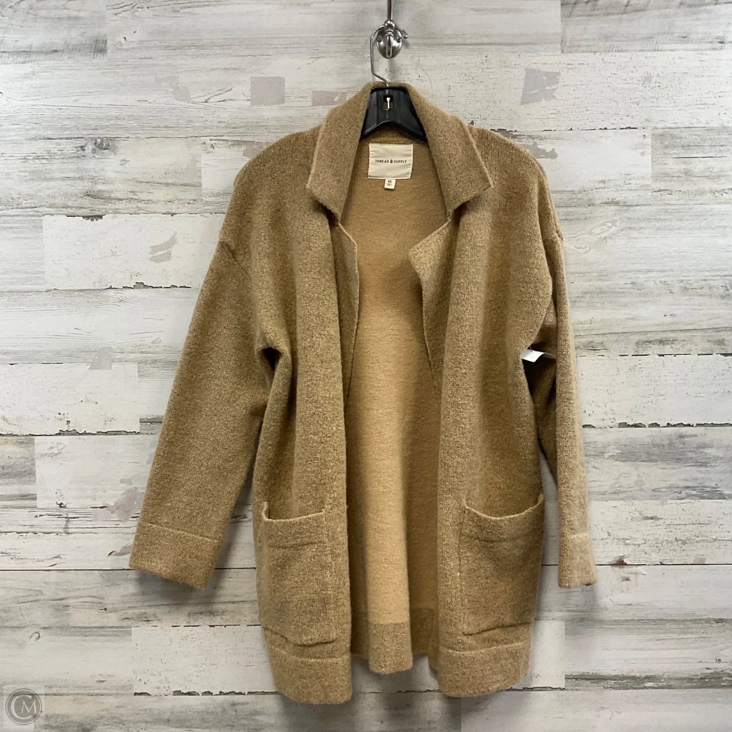 Sweater Cardigan By Thread And Supply In Brown, Size: Xs