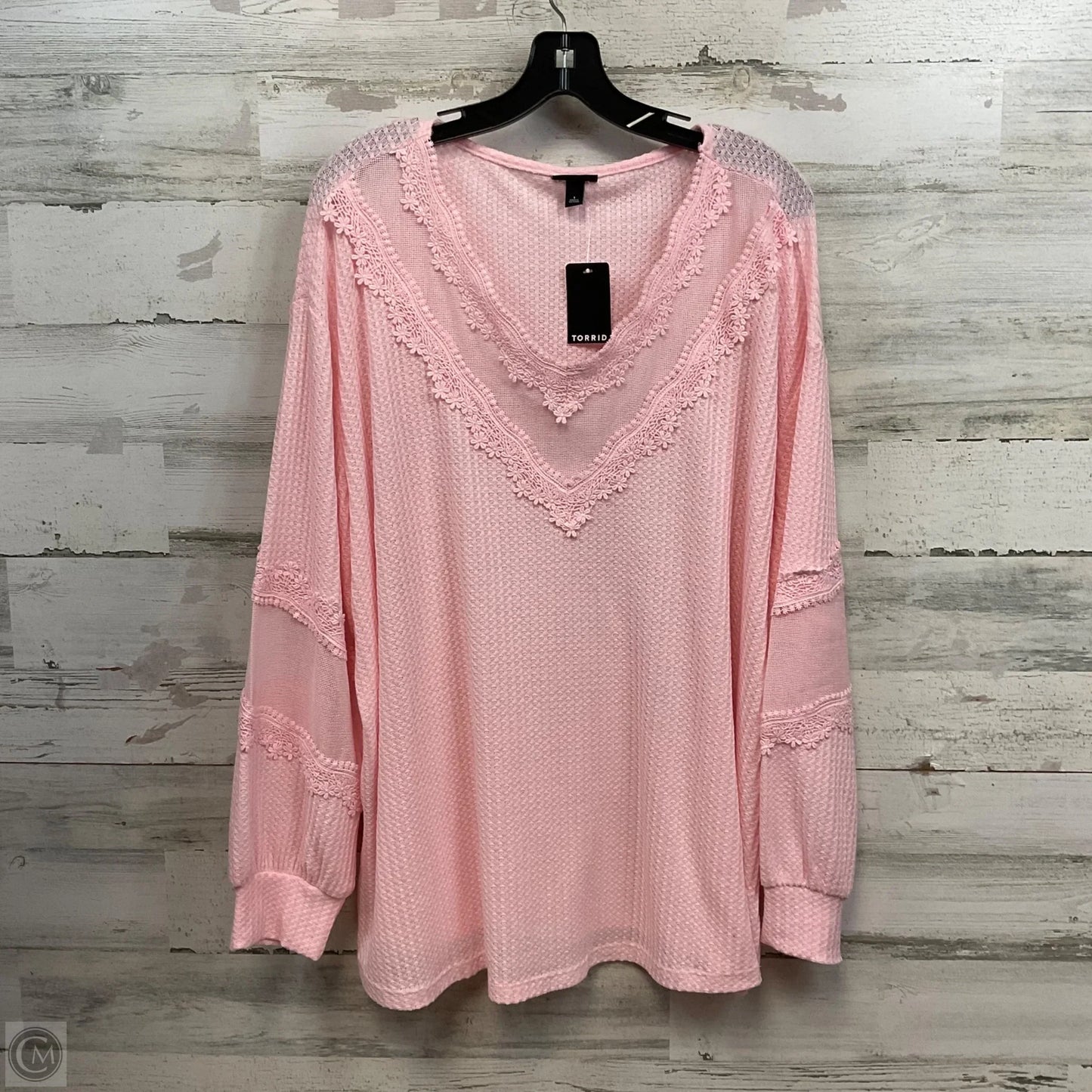 Top Long Sleeve By Torrid In Pink, Size: 1x