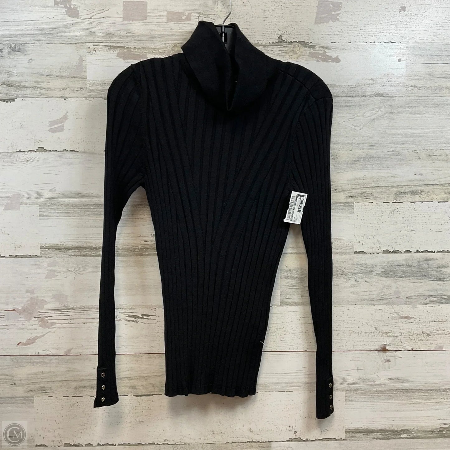 Top Long Sleeve By White House Black Market In Black, Size: M