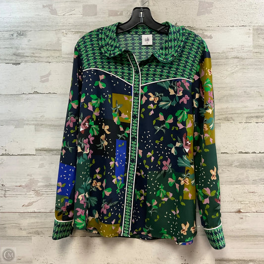 Blouse Long Sleeve By Cabi In Green, Size: M