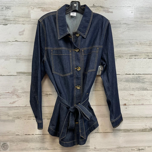 Jacket Denim By Cabi In Blue Denim, Size: L