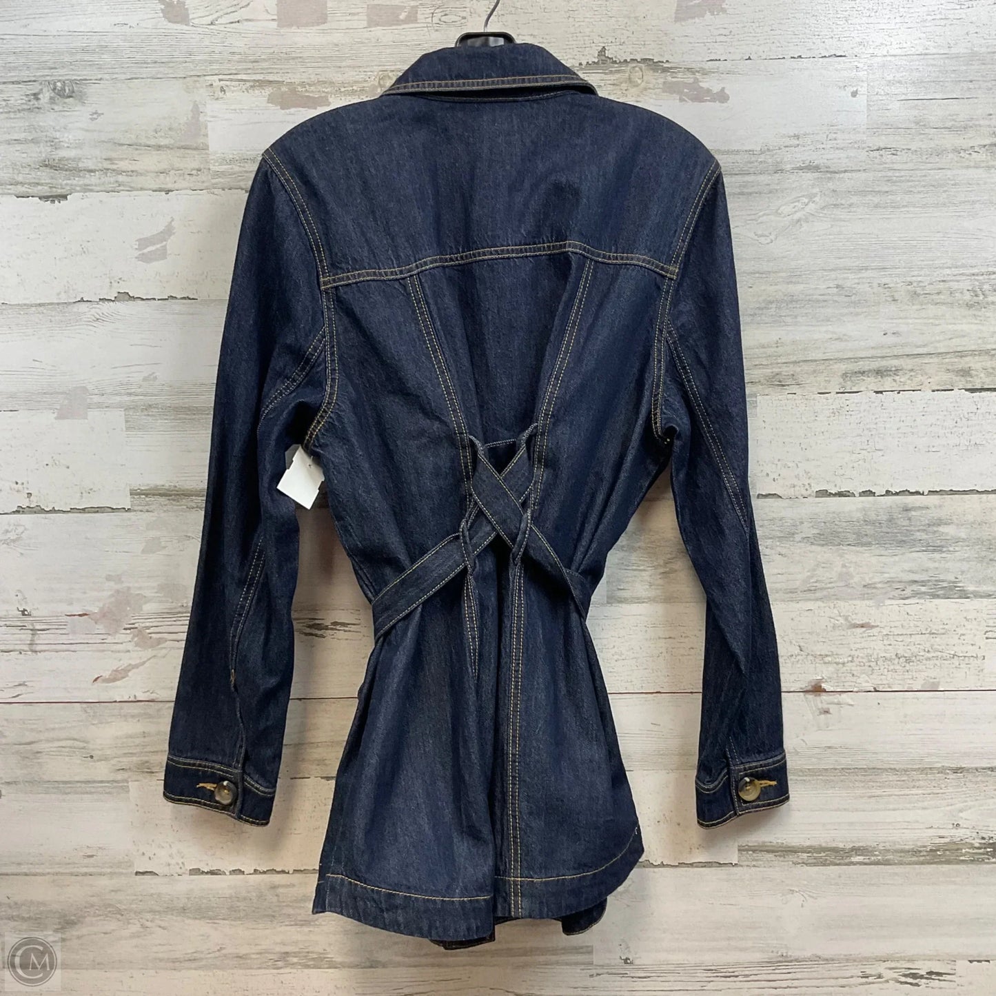 Jacket Denim By Cabi In Blue Denim, Size: L