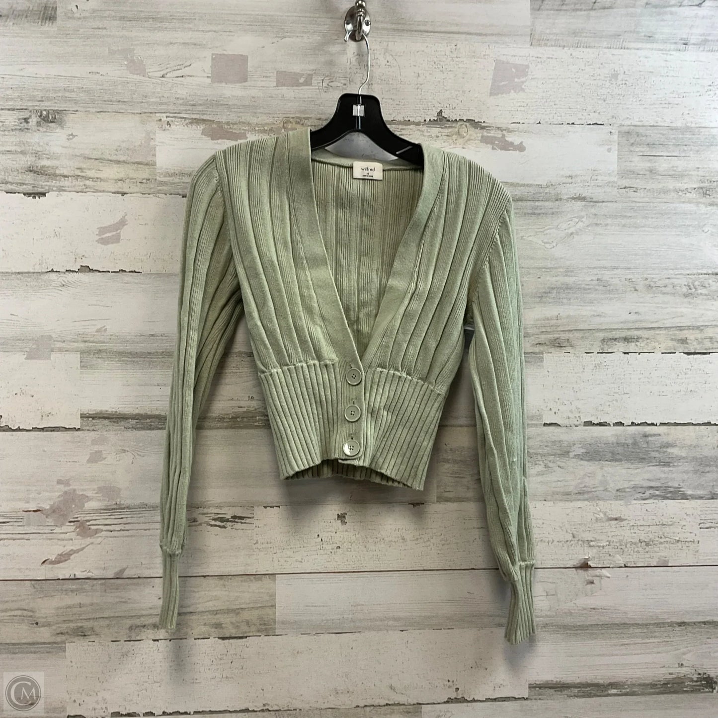 Sweater Cardigan By Wilfred In Green, Size: Xs