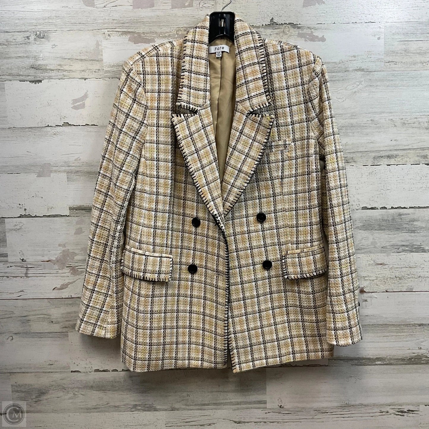 Blazer By Fate In Cream, Size: M