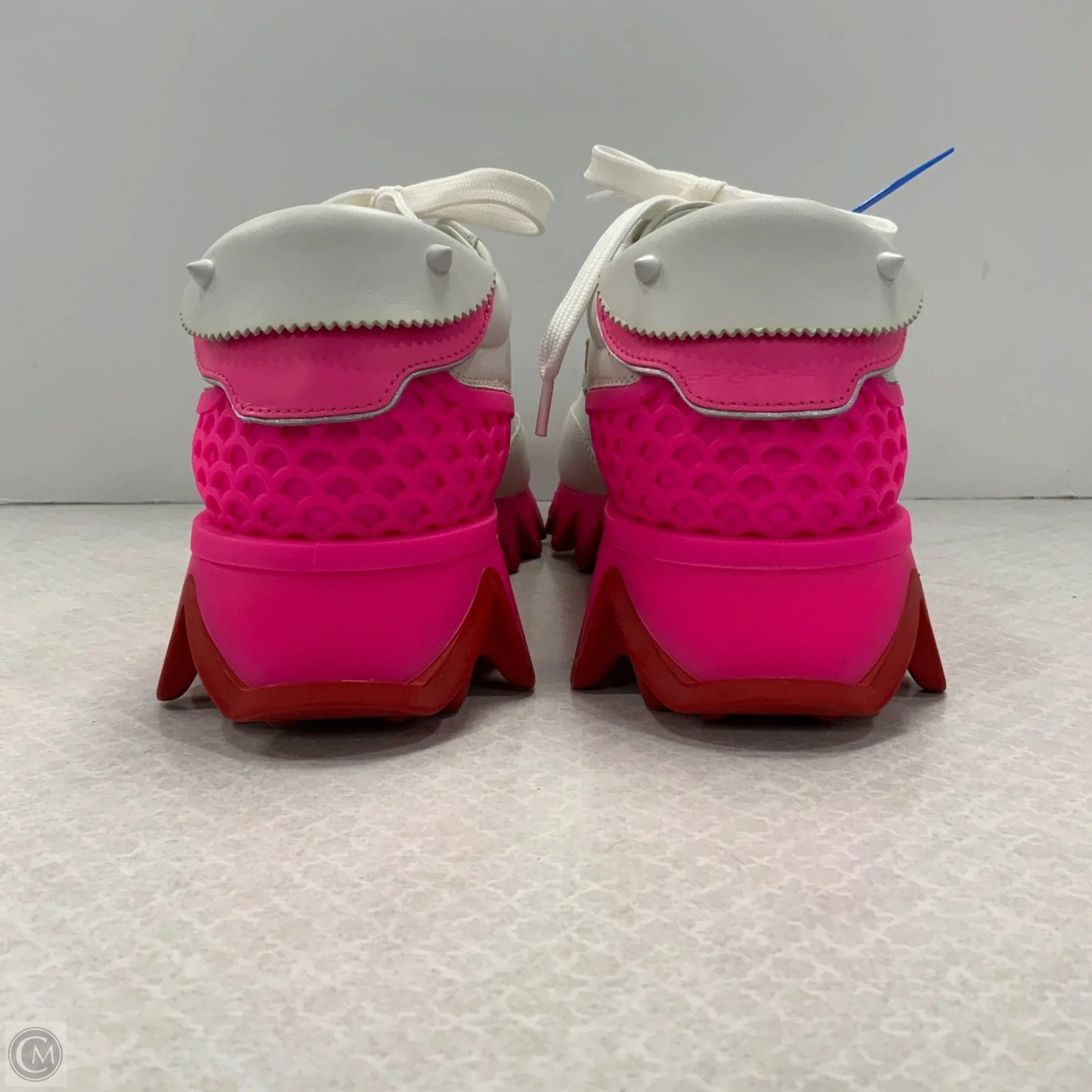 Shoes Luxury Designer By Christian Louboutin In White, Size: 8.5