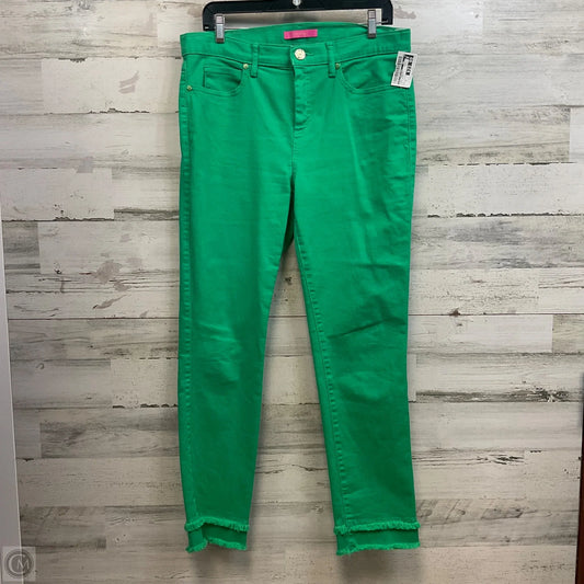 Jeans Straight By Lilly Pulitzer In Green Denim, Size: 12