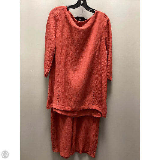Pants Set 2pc By Soft Surroundings In Orange, Size: M