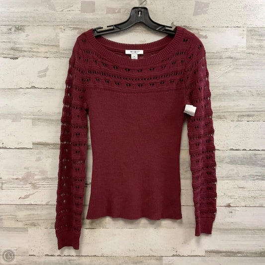Sweater By White House Black Market In Maroon, Size: M