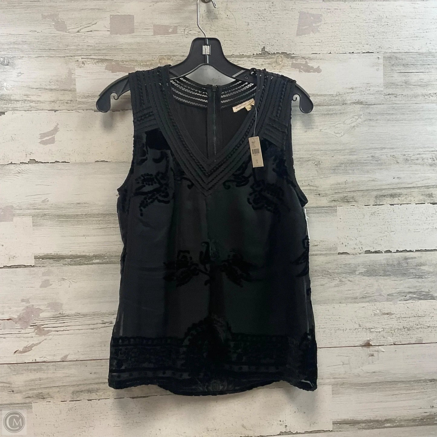 Blouse Sleeveless By Meadow Rue In Black, Size: S
