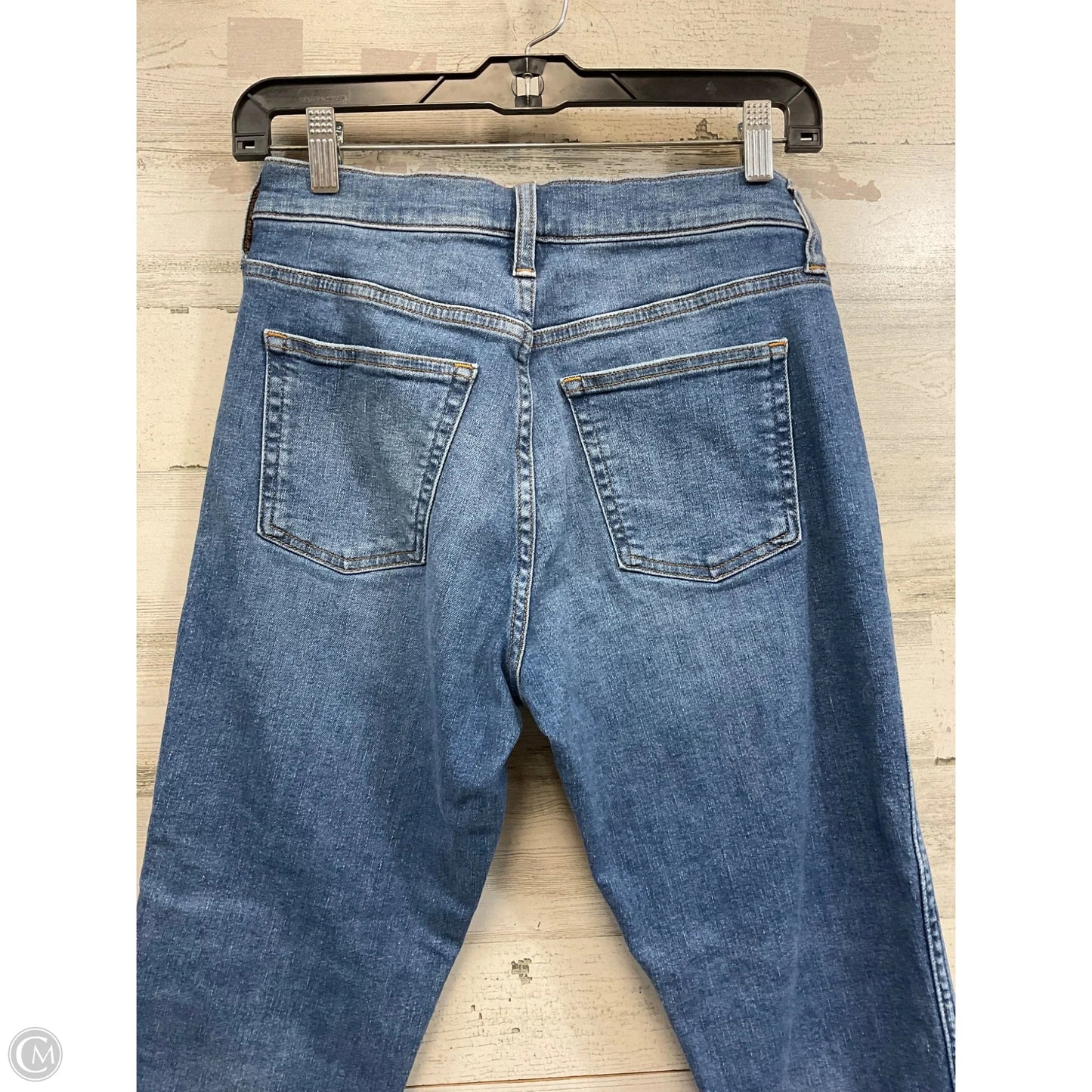 Jeans Straight By J. Crew In Blue Denim, Size: 4