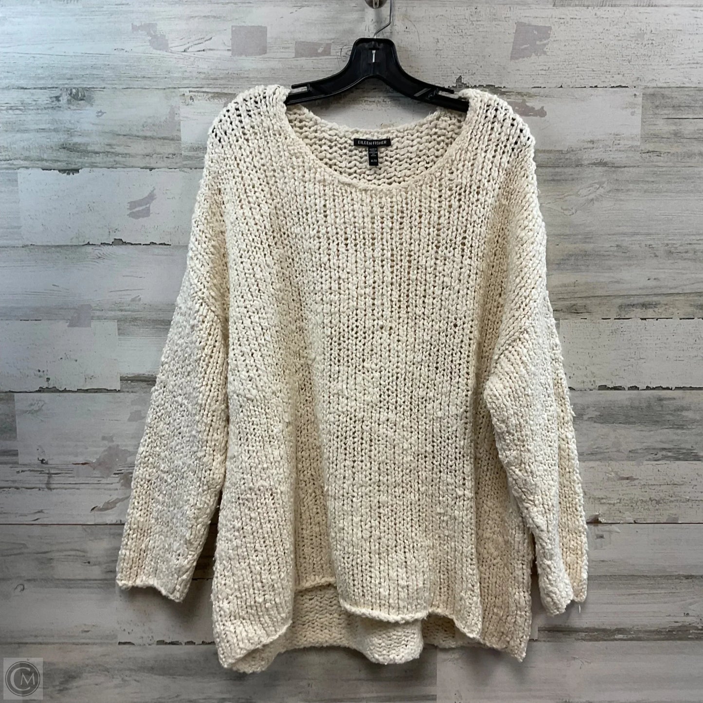 Sweater By Eileen Fisher In Cream, Size: Xl