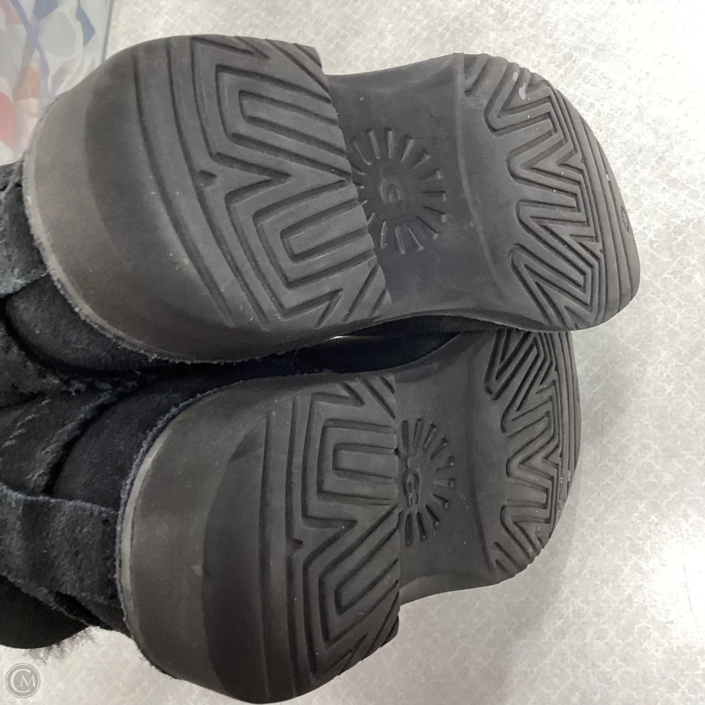 Boots Ankle Heels By Ugg In Black, Size: 11