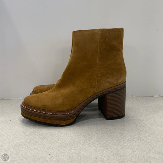 Boots Ankle Heels By Steve Madden In Brown, Size: 10