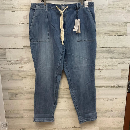 Jeans Straight By Judy Blue In Blue Denim, Size: 20